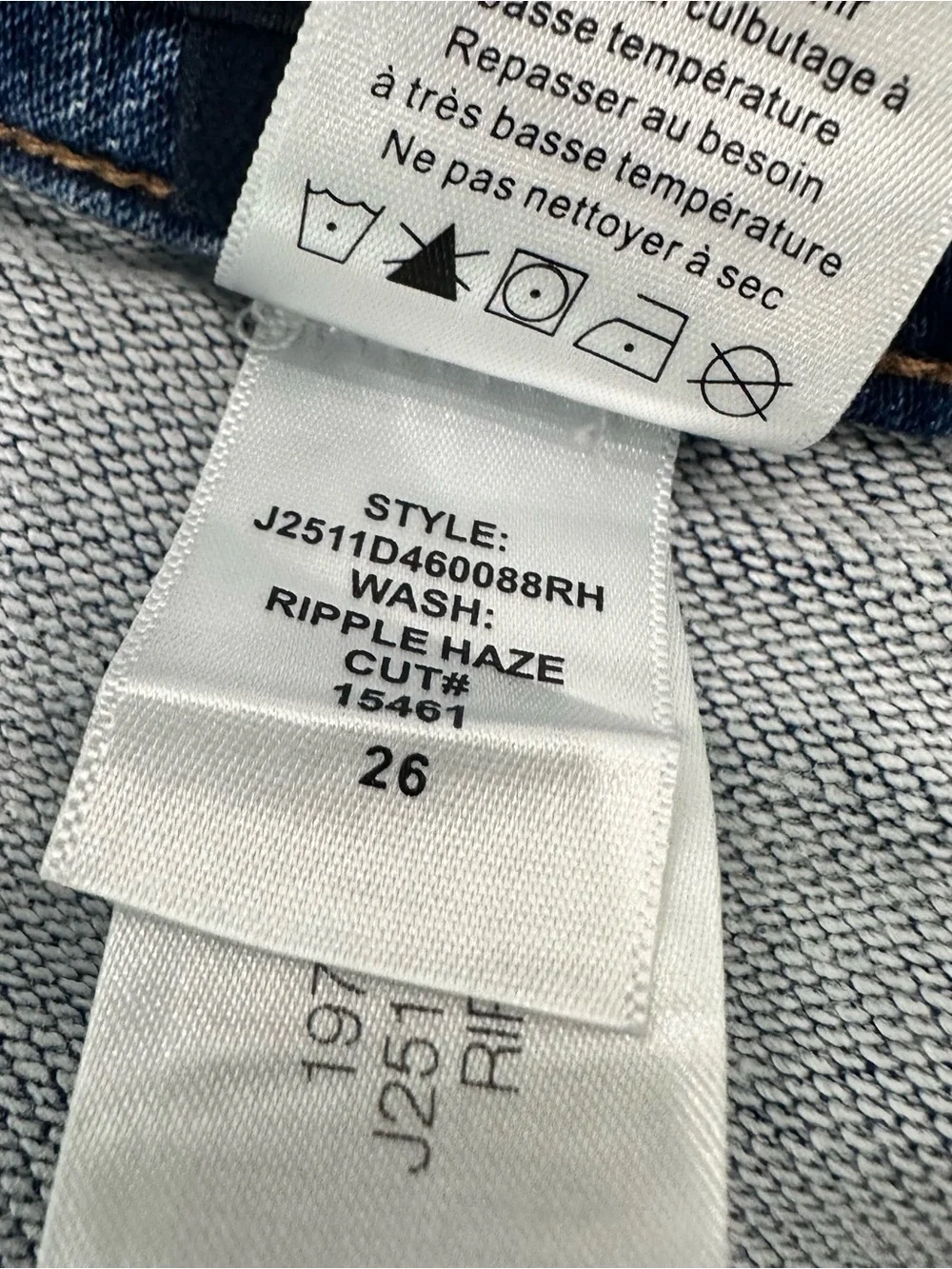 VERONICA BEARD Freddy extra wide leg high rise jeans in ripple haze size 26